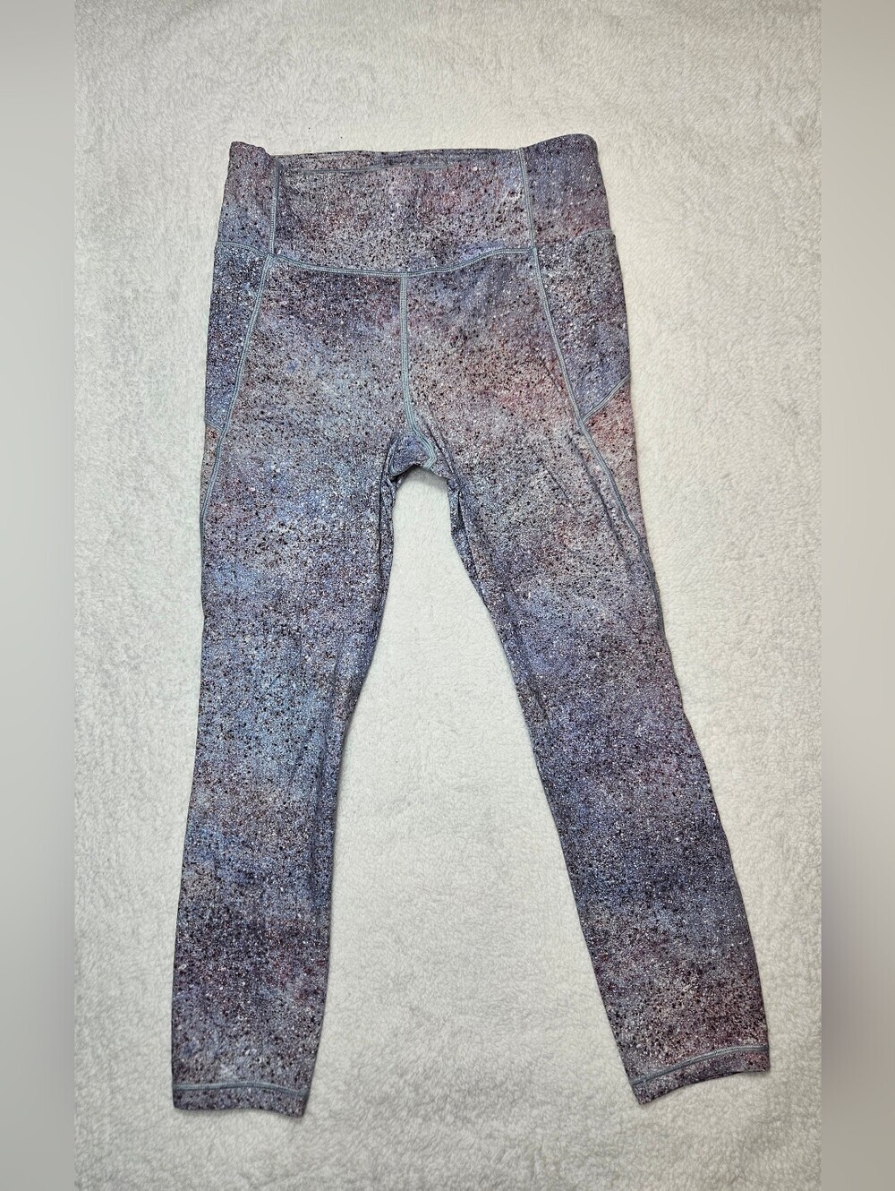Lululemon High Rise  final lap crop Summer Haze Multi Tight Leggings